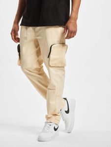 bequeme Sean John Herren Jeans Reißverschluss Taschen mit Baumwolle Beige