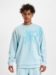Sudadera suave para hombre Just Rhyse con puños acanalados, corte holgado, algodón, color azul.