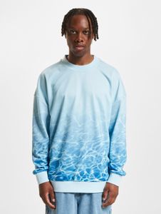weiches Just Rhyse Herren Sweatshirt Rippstrick Oversize mit Baumwolle Blau
