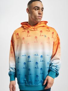 lässiger Just Rhyse Herren Hoodie Kordelzug Kapuze Orange