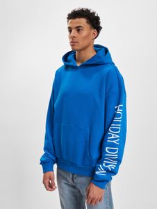Casual Just Rhyse men's hoodie with hood, cotton, blue