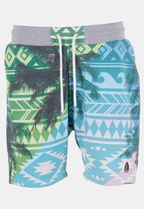 Comfortable Just Rhyse men's shorts grey/green/blue