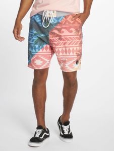 lässige Just Rhyse Herren Shorts Blau/Rot