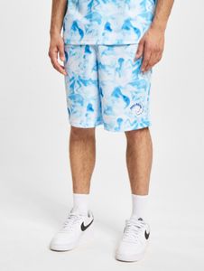 Short d'été Just Rhyse pour homme, bleu, avec cordon de serrage et poches.