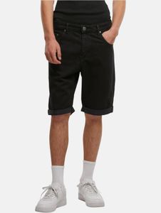 leichte Just Rhyse Herren Shorts Denim mit Baumwolle Schwarz