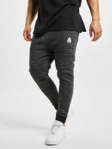 Pantalon homme Just Rhyse confortable, avec poches, ourlets côtelés, en coton noir