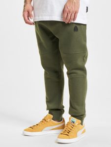 Pantalon homme Just Rhyse confortable, avec poches, ourlets côtelés, coton 360 g/m², kaki