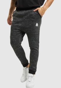 Pantalon homme Just Rhyse confortable, avec cordon de serrage et poches, 300 g/m² coton, noir