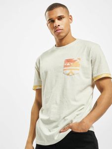 T-shirt homme Just Rhyse moderne en coton, écru et blanc