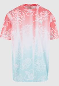 T-shirt oversize confortable pour homme Just Rhyse en coton, rouge/bleu
