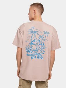 T-shirt sportiva da uomo Just Rhyse, oversize, 240 g/m², cotone, rosa antico