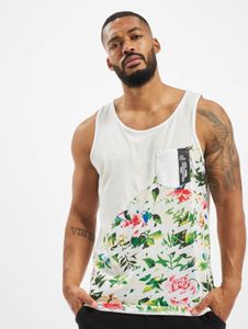 T-shirt casual da uomo Just Rhyse in cotone, bianca