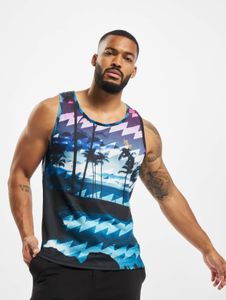 T-shirt sportiva da uomo Just Rhyse in cotone, blu/rosso