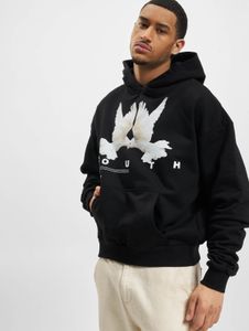 Felpa con cappuccio da uomo Modern Lost Youth, 460 g/m², cotone, nera