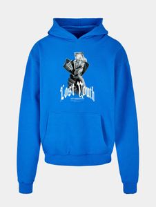 weicher Lost Youth Herren Hoodie Kapuze Oversize 460 g/m² mit Baumwolle Blau