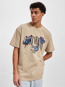 T-shirt sportiva da uomo Lost Youth, oversize, 240 g/m², cotone, beige