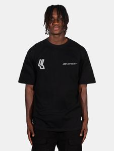 Comoda t-shirt oversize da uomo Lost Youth, 240 g/m², cotone, nera