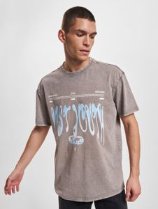 T-shirt casual da uomo Lost Youth, oversize, 240 g/m², cotone, grigia