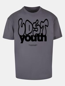 Modern Lost Youth men's T-shirt, oversize, 240 g/m², cotton, anthracite