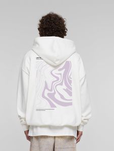 Soft Lost Youth men's hoodie, oversize, 460 g/m², cotton, white