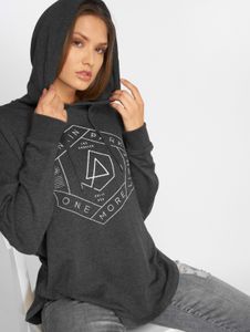 bequemer Merchcode Damen Hoodie große Kapuze Kordelzug 240 g/m² mit Baumwolle Schwarz