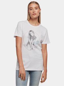T-shirt femme Merchcode moderne, coupe oversize, 160 g/m², coton, blanc