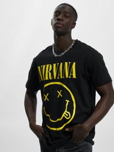 T-shirt oversize da uomo Casual Merchcode, 200 g/m² di cotone, nera.