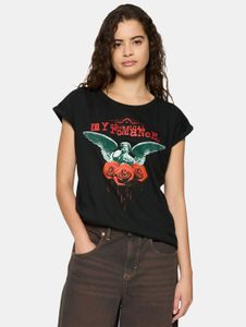 T-shirt femme Merchcode confortable, 140 g/m², coton, noir