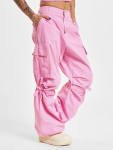Pantalones vaqueros casuales Freddy para mujer con algodón, color rosa.