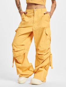 Jean Freddy moderne pour femme, en coton, jaune