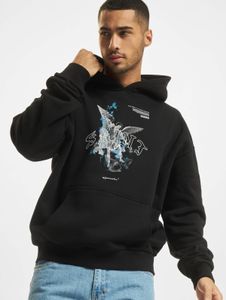 Sweat à capuche MJ GONZALES pour homme, grande taille, coton 460 g/m², noir
