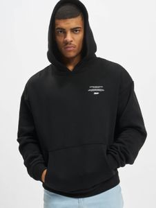 Comoda felpa con cappuccio da uomo MJ GONZALES con ampio cappuccio, polsini a coste, 460 g/m² di cotone, nera.