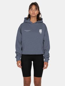 bequemer MJ GONZALES Damen Hoodie Oversize 460 g/m² mit Baumwolle Blau