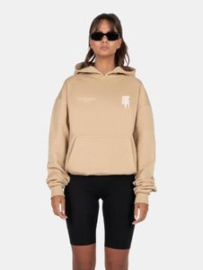 weicher MJ Gonzales Damen Hoodie Oversize 460 g/m² mit Baumwolle Beige