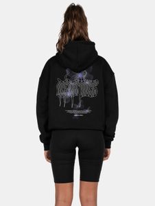 Soft MJ Gonzales women's oversized hoodie, 460 g/m², cotton, black