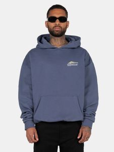 Sweat à capuche oversize pour homme Modern MJ Gonzales, 460 g/m², coton, bleu