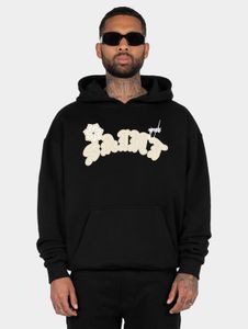 Felpa con cappuccio oversize da uomo MJ Gonzales, 460 g/m², in cotone, nera