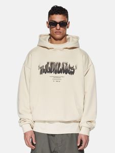 Felpa oversize da uomo MJ Gonzales, morbida, 460 g/m², in cotone, beige