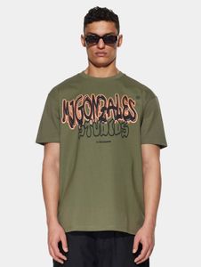 Modern MJ Gonzales men's oversized t-shirt, 240 g/m², cotton, khaki