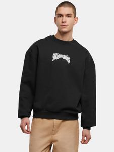 Felpa da uomo moderna MJ Gonzales con coulisse e polsini a coste, 300 g/m² di cotone, nera.