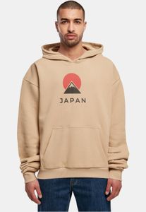 Modern POD men's hoodie, 460 g/m², cotton, beige