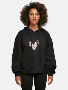 Comfortable Merchcode women's hoodie, 300 g/m², black