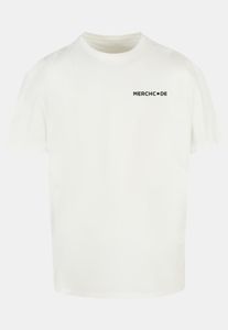 lässiges Merchcode Herren T-Shirt Oversize 240 g/m² mit Baumwolle Weiß