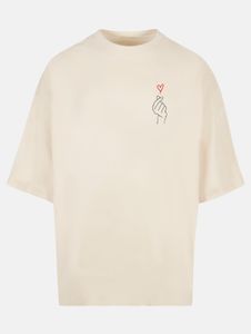 sportliches POD Herren T-Shirt Oversize 220 g/m² mit Baumwolle Ecru-Weiß