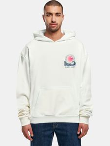 Comoda felpa con cappuccio da uomo Merchcode, oversize, 460 g/m², in cotone, bianca