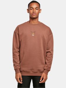 Sudadera moderna para hombre de Merchcode, 300 g/m², con algodón marrón.