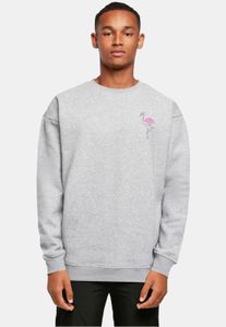 lässiges Merchcode Herren Sweatshirt Rippbündchen Oversize 300 g/m² mit Baumwolle Grau