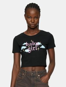 sportliches Miss Tee Damen T-Shirt 140 g/m² mit Baumwolle Schwarz