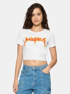 bequemes Miss Tee Damen T-Shirt 180 g/m² mit Baumwolle Weiß
