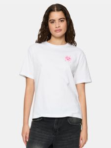 lässiges Miss Tee Damen T-Shirt 140 g/m² mit Baumwolle Weiß